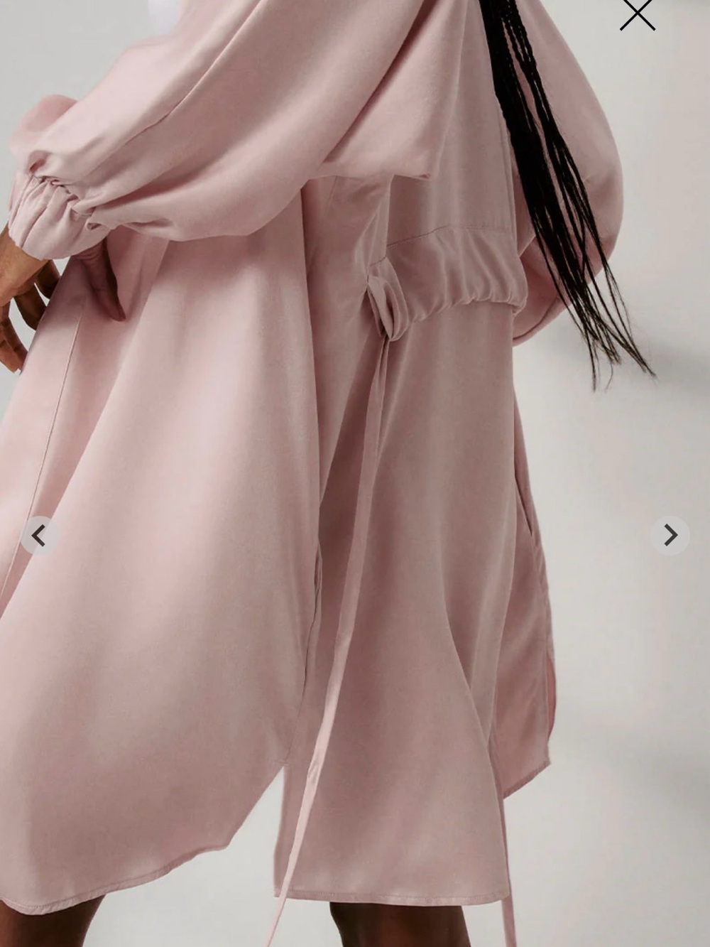Lunya 100% Silk Tie-Waist Robe in Champagne - Women Intimates & Sleepwear Sz M - Picture 16 of 17